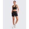 imageG4Free Modal Soft Casual Shorts for Women High Waisted Drawstring Summer Sweat Shorts with PocketsBlack