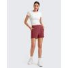 imageG4Free Modal Soft Casual Shorts for Women High Waisted Drawstring Summer Sweat Shorts with PocketsBurgundy