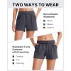 imageG4Free Modal Soft Casual Shorts for Women High Waisted Drawstring Summer Sweat Shorts with PocketsDark Grey