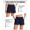 imageG4Free Modal Soft Casual Shorts for Women High Waisted Drawstring Summer Sweat Shorts with PocketsDark Navy