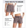 imageG4Free Modal Soft Casual Shorts for Women High Waisted Drawstring Summer Sweat Shorts with PocketsTaupe