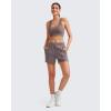 imageG4Free Modal Soft Casual Shorts for Women High Waisted Drawstring Summer Sweat Shorts with PocketsTaupe
