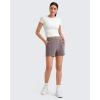 imageG4Free Modal Soft Casual Shorts for Women High Waisted Drawstring Summer Sweat Shorts with PocketsTaupe