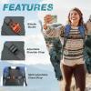 imageG4Free Packable Hiking Backpack 20L Lightweight Foldable Travel Daypack with Thickened Back Panel for Men WomenBlackBlue