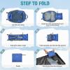 imageG4Free Packable Hiking Backpack 20L Lightweight Foldable Travel Daypack with Thickened Back Panel for Men WomenBlackBlue