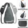 imageG4Free Packable Sling Backpack Small Crossbody Sling Bag Travel Hiking Daypack Casual Foldable Shoulder Chest BagBlack