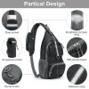 imageG4Free Packable Sling Backpack Small Crossbody Sling Bag Travel Hiking Daypack Casual Foldable Shoulder Chest BagBlack