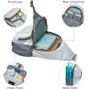 imageG4Free Packable Sling Backpack Small Crossbody Sling Bag Travel Hiking Daypack Casual Foldable Shoulder Chest BagGray