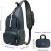 imageG4Free Packable Sling Backpack Small Crossbody Sling Bag Travel Hiking Daypack Casual Foldable Shoulder Chest BagGrey