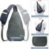imageG4Free Packable Sling Backpack Small Crossbody Sling Bag Travel Hiking Daypack Casual Foldable Shoulder Chest BagGrey