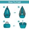 imageG4Free Packable Sling Backpack Small Crossbody Sling Bag Travel Hiking Daypack Casual Foldable Shoulder Chest BagPeacock Blue