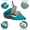 imageG4Free Packable Sling Backpack Small Crossbody Sling Bag Travel Hiking Daypack Casual Foldable Shoulder Chest BagPeacock Blue