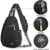 imageG4Free RFID Sling Bag Crossbody Backpack Casual Chest Shoulder Daypack Gym Bag for Hiking Travel 7LBlue LeafBlack New