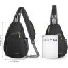 imageG4Free RFID Sling Bag Crossbody Backpack Casual Chest Shoulder Daypack Gym Bag for Hiking Travel 7LBlue LeafBlack New