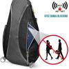 imageG4Free RFID Sling Bag Crossbody Backpack Casual Chest Shoulder Daypack Gym Bag for Hiking Travel 7LBlue LeafBlack New