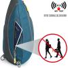 imageG4Free RFID Sling Bag Crossbody Backpack Casual Chest Shoulder Daypack Gym Bag for Hiking Travel 7LBlue LeafBnavy