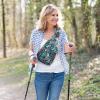 imageG4Free RFID Sling Bag Crossbody Backpack Small Chest Shoulder Bag Hiking OutdoorBlue Leaf