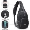 imageG4Free RFID Sling Bag Crossbody Backpack Small Chest Shoulder Bag Hiking OutdoorDark Grey