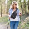 imageG4Free RFID Sling Bag Crossbody Backpack Small Chest Shoulder Bag Hiking OutdoorDark Grey