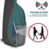imageG4Free RFID Sling Bag Crossbody Backpack Small Chest Shoulder Bag Hiking OutdoorGreen