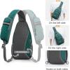 imageG4Free RFID Sling Bag Crossbody Backpack Small Chest Shoulder Bag Hiking OutdoorGreen