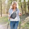 imageG4Free RFID Sling Bag Crossbody Backpack Small Chest Shoulder Bag Hiking OutdoorLight Grey