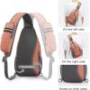 imageG4Free RFID Sling Bag Crossbody Backpack Small Chest Shoulder Bag Hiking OutdoorLight Orange