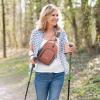 imageG4Free RFID Sling Bag Crossbody Backpack Small Chest Shoulder Bag Hiking OutdoorLight Orange