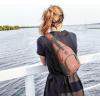 imageG4Free RFID Sling Bag Crossbody Backpack Small Chest Shoulder Bag Hiking OutdoorLight Orange