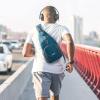 imageG4Free RFID Sling Bag Crossbody Backpack Small Chest Shoulder Bag Hiking OutdoorTeal Blue