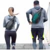 imageG4Free RFID Sling Bag Crossbody Sling Backpack Small Chest Shoulder Backpack Men Women Hiking OutdoorBlackGray