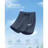imageG4Free Ribbed Womens Athletic Shorts High Waisted Drawstring Gym Running Shorts with PocketsDark Navy