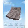 imageG4Free Ribbed Womens Athletic Shorts High Waisted Drawstring Gym Running Shorts with PocketsTaupe