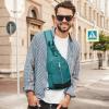 imageG4Free Sling Bag RFID Blocking Crossbody Sling Backpack Small Shoulder Chest Bag Daypack USB Charger Port Men WomenTeal