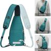 imageG4Free Sling Bag RFID Blocking Crossbody Sling Backpack Small Shoulder Chest Bag Daypack USB Charger Port Men WomenTeal