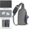 imageG4Free Sling Bag RFID Blocking Lightweight Crossbody Backpack Chest Shoulder Bag for Travel Sports Running HikingBlack
