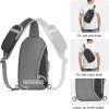 imageG4Free Sling Bag RFID Blocking Lightweight Crossbody Backpack Chest Shoulder Bag for Travel Sports Running HikingBlack