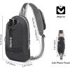 imageG4Free Sling Bag RFID Blocking Lightweight Crossbody Backpack Chest Shoulder Bag for Travel Sports Running HikingBlack
