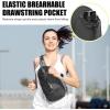 imageG4Free Sling Bag RFID Blocking Lightweight Crossbody Backpack Chest Shoulder Bag for Travel Sports Running HikingBlack