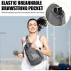 imageG4Free Sling Bag RFID Blocking Lightweight Crossbody Backpack Chest Shoulder Bag for Travel Sports Running HikingDark Grey