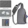imageG4Free Sling Bag RFID Blocking Lightweight Crossbody Backpack Chest Shoulder Bag for Travel Sports Running HikingDark Grey