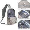 imageG4Free Sling Bag RFID Blocking Lightweight Crossbody Backpack Chest Shoulder Bag for Travel Sports Running HikingGrey