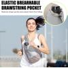 imageG4Free Sling Bag RFID Blocking Lightweight Crossbody Backpack Chest Shoulder Bag for Travel Sports Running HikingGrey