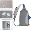imageG4Free Sling Bag RFID Blocking Lightweight Crossbody Backpack Chest Shoulder Bag for Travel Sports Running HikingGrey