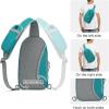 imageG4Free Sling Bag RFID Blocking Lightweight Crossbody Backpack Chest Shoulder Bag for Travel Sports Running HikingTeal Blue