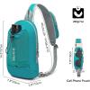 imageG4Free Sling Bag RFID Blocking Lightweight Crossbody Backpack Chest Shoulder Bag for Travel Sports Running HikingTeal Blue