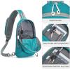 imageG4Free Sling Bag RFID Blocking Lightweight Crossbody Backpack Chest Shoulder Bag for Travel Sports Running HikingTeal Blue
