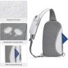 imageG4Free Sling Bag RFID Blocking Lightweight Crossbody Backpack Chest Shoulder Bag for Travel Sports Running HikingWhite