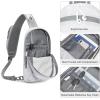 imageG4Free Sling Bag RFID Blocking Lightweight Crossbody Backpack Chest Shoulder Bag for Travel Sports Running HikingWhite