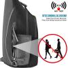 imageG4Free Sling Bag RFID Blocking Sling Backpack Crossbody Chest Bag Daypack for Hiking TravelBlackBlack